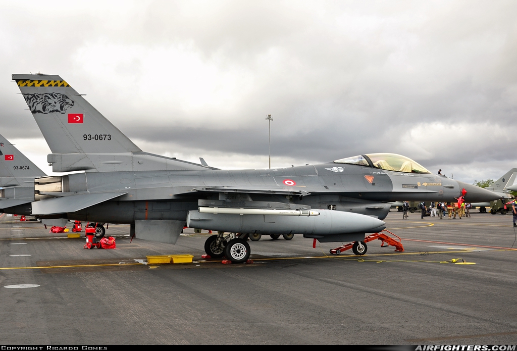 Türkiye - Air Force General Dynamics F-16C Fighting Falcon 93-0673 at Albacete (- Los Llanos) (LEAB), Spain