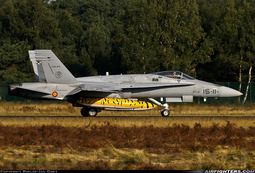 Spain - Air Force McDonnell Douglas C-15 Hornet (EF-18A+) C.15-24 at Kleine Brogel (EBBL), Belgium