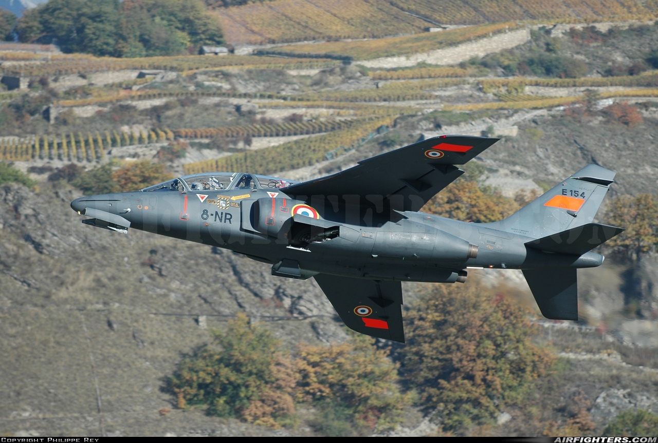 France - Air Force Dassault/Dornier Alpha Jet E E154 at Sion (- Sitten) (SIR / LSGS / LSMS), Switzerland