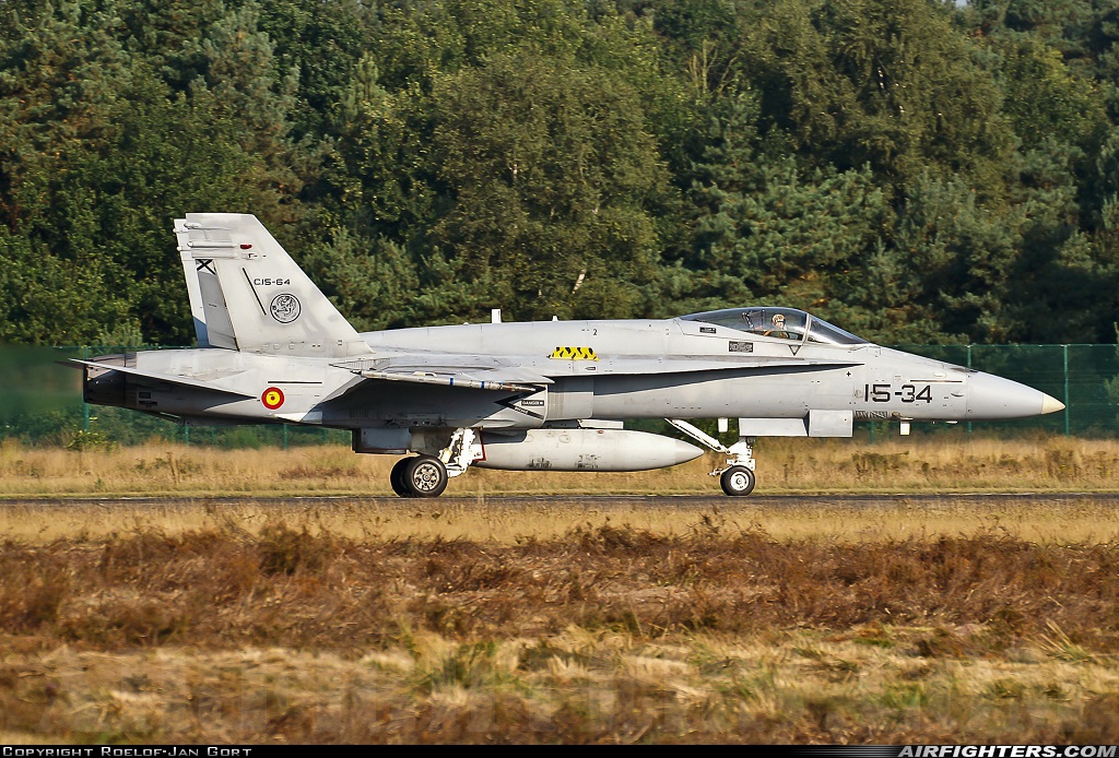 Spain - Air Force McDonnell Douglas C-15 Hornet (EF-18A+) C.15-64 at Kleine Brogel (EBBL), Belgium