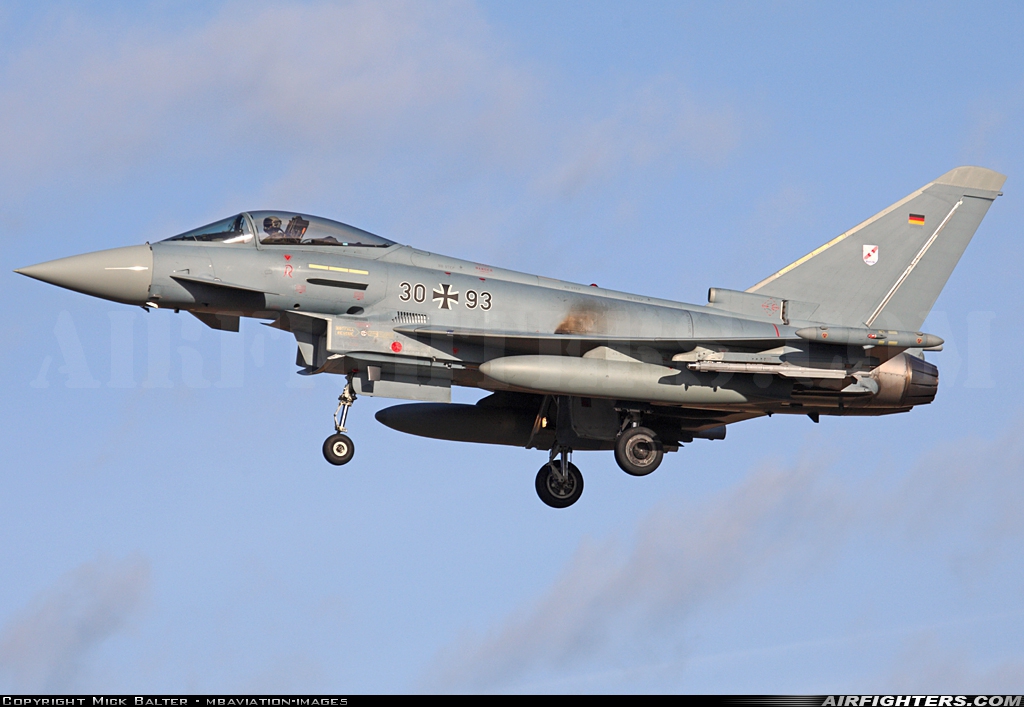 Germany - Air Force Eurofighter EF-2000 Typhoon S 30+93 at Norvenich (ETNN), Germany