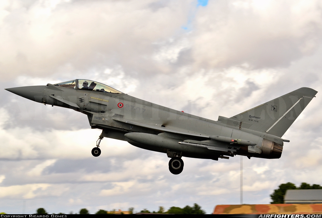 Italy - Air Force Eurofighter F-2000A Typhoon (EF-2000S) MM7316 at Albacete (- Los Llanos) (LEAB), Spain