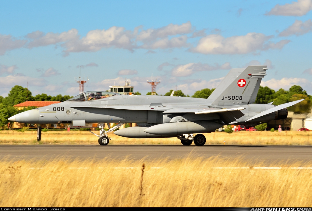 Switzerland - Air Force McDonnell Douglas F/A-18C Hornet J-5008 at Albacete (- Los Llanos) (LEAB), Spain