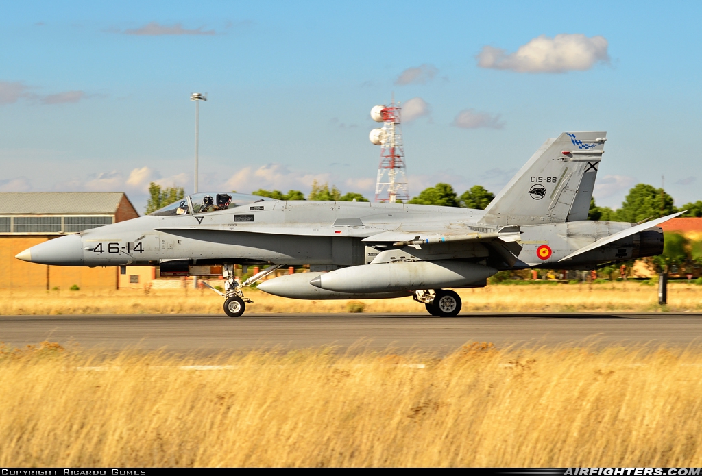 Spain - Air Force McDonnell Douglas F/A-18A+ Hornet C.15-86 at Albacete (- Los Llanos) (LEAB), Spain