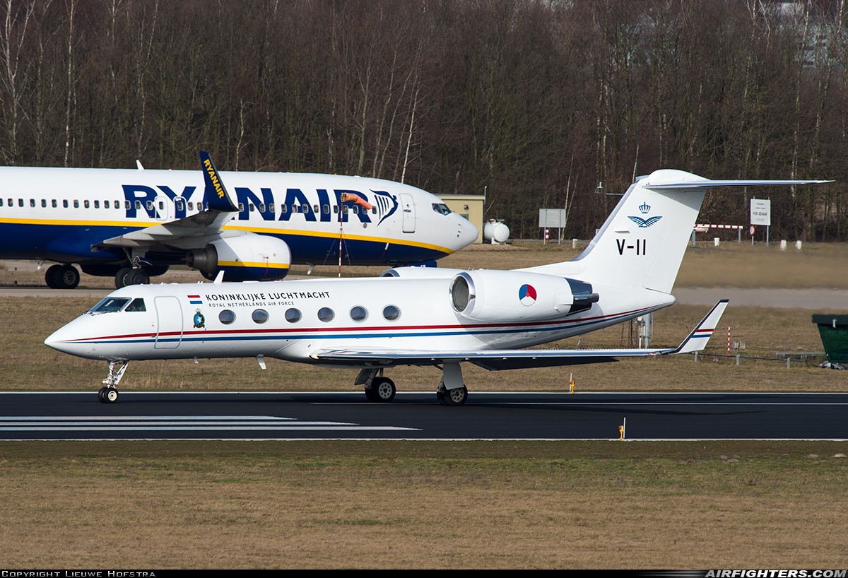Netherlands - Air Force Gulfstream Aerospace G-IV-SP Gulfstream IV V-11 at Eindhoven (- Welschap) (EIN / EHEH), Netherlands