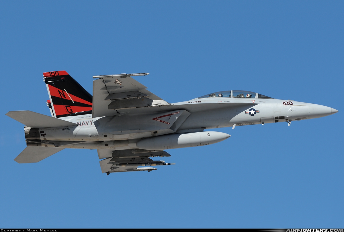 USA - Navy Boeing F/A-18F Super Hornet 165910 at Las Vegas - Nellis AFB (LSV / KLSV), USA