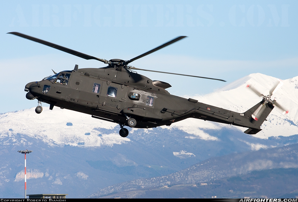 Italy - Army NHI UH-90A (NH-90TTH) MM81524 at Verona - Villafranca (Valerio Catullo) (VRN / LIPX), Italy