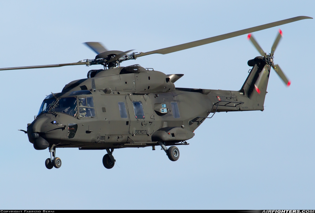 Italy - Army NHI UH-90A (NH-90TTH) MM81524 at Verona - Villafranca (Valerio Catullo) (VRN / LIPX), Italy
