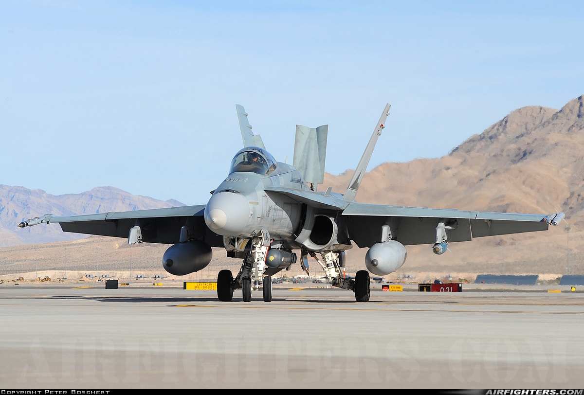 Australia - Air Force McDonnell Douglas F/A-18A Hornet A21-45 at Las Vegas - Nellis AFB (LSV / KLSV), USA
