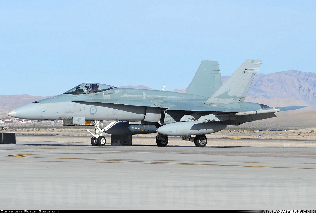 Australia - Air Force McDonnell Douglas F/A-18A Hornet A21-46 at Las Vegas - Nellis AFB (LSV / KLSV), USA