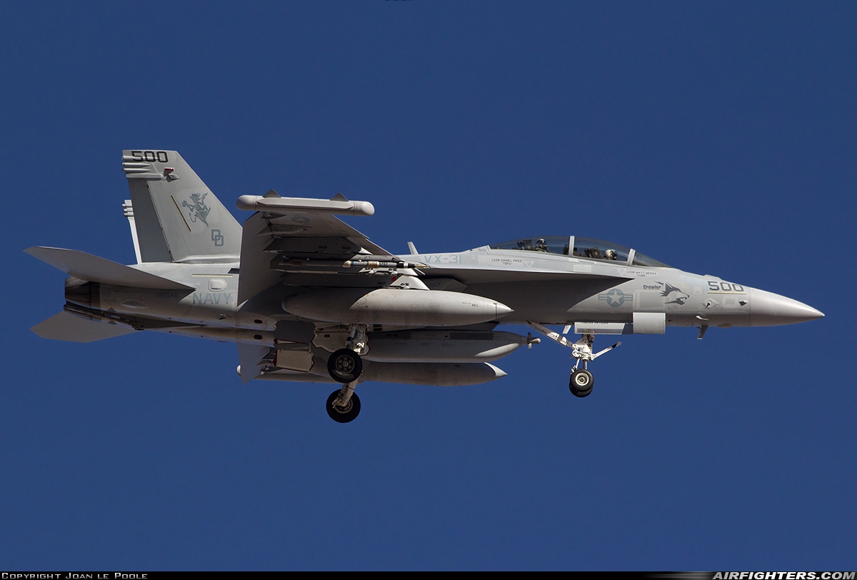 USA - Navy Boeing NEA-18G Growler 166642 at Las Vegas - Nellis AFB (LSV / KLSV), USA