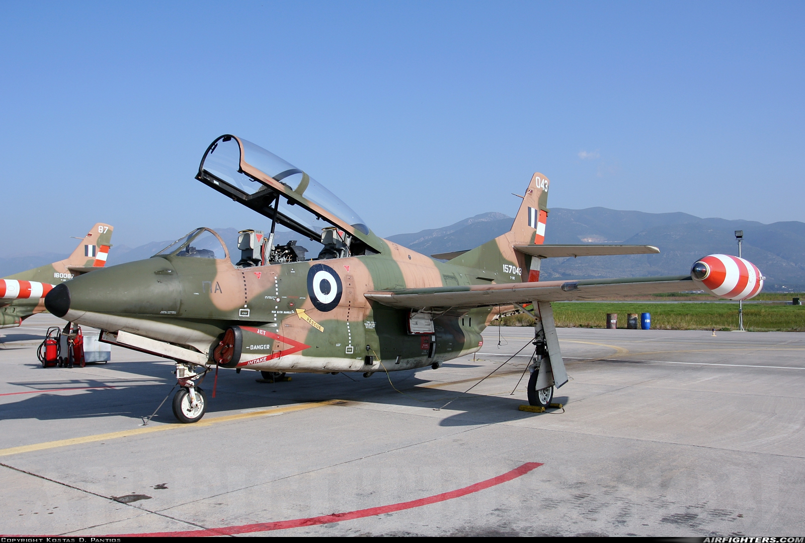 Greece - Air Force North American  T-2C Buckeye 157043 at Kalamata (LGKL), Greece