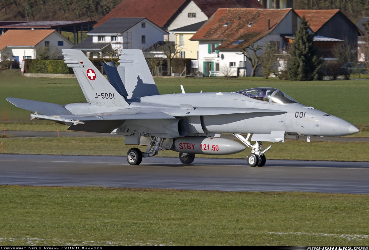 Switzerland - Air Force McDonnell Douglas F/A-18C Hornet J-5001 at Payerne (LSMP), Switzerland