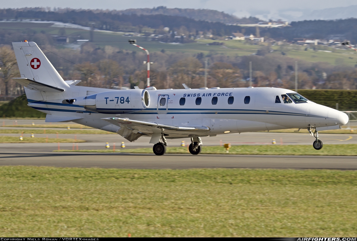 Switzerland - Air Force Cessna 560XL Citation Excel T-784 at Payerne (LSMP), Switzerland