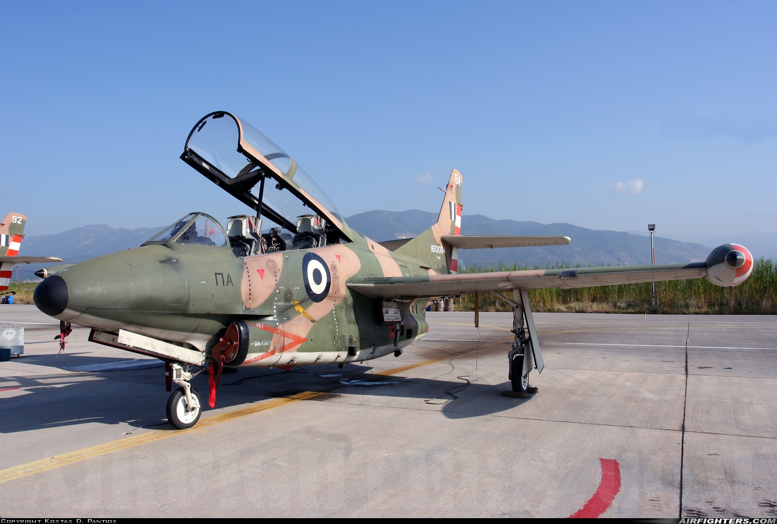 Greece - Air Force North American T-2E Buckeye 160084 at Kalamata (LGKL), Greece