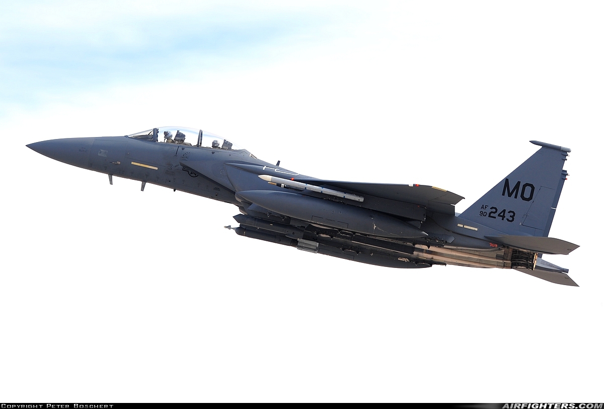 USA - Air Force McDonnell Douglas F-15E Strike Eagle 90-0243 at Las Vegas - Nellis AFB (LSV / KLSV), USA