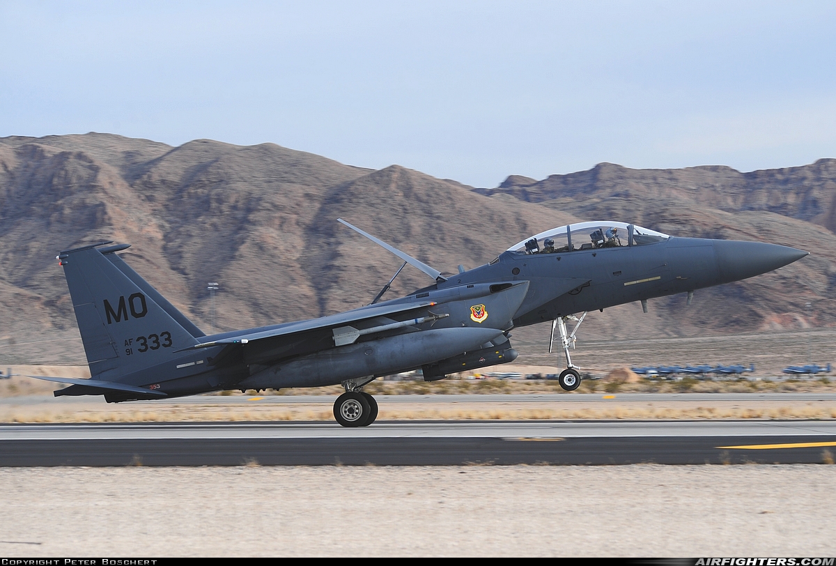USA - Air Force McDonnell Douglas F-15E Strike Eagle 91-0333 at Las Vegas - Nellis AFB (LSV / KLSV), USA