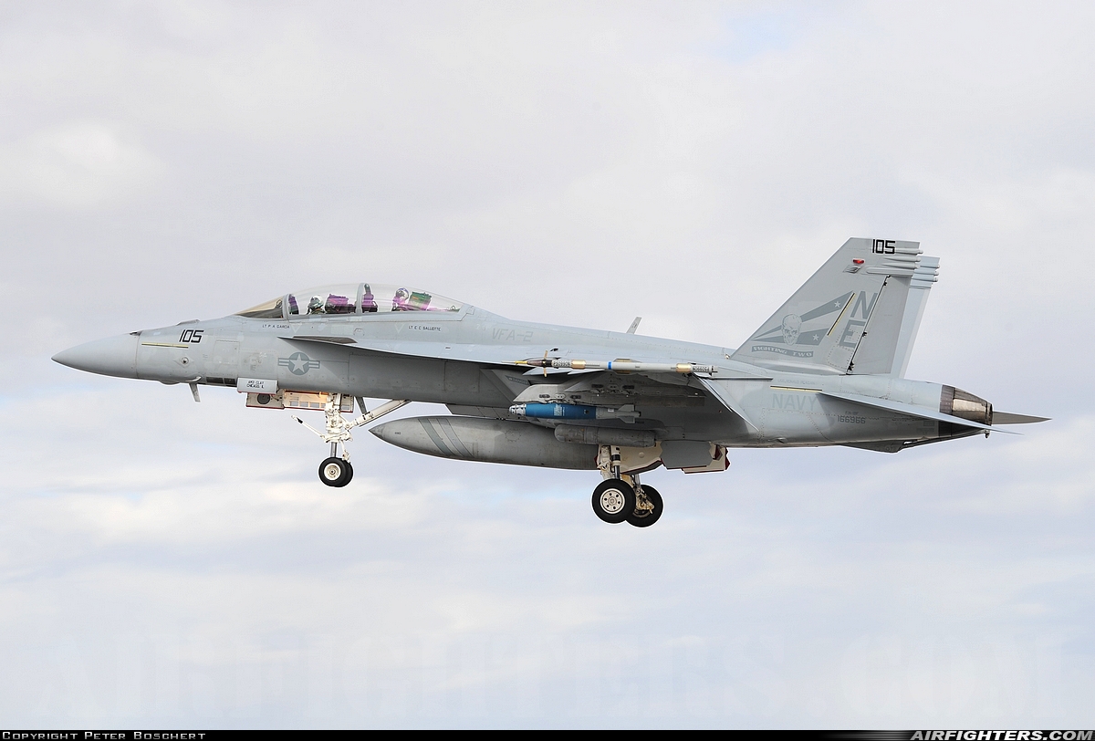 USA - Navy Boeing F/A-18F Super Hornet 166966 at Fallon - Fallon NAS (NFL / KNFL), USA