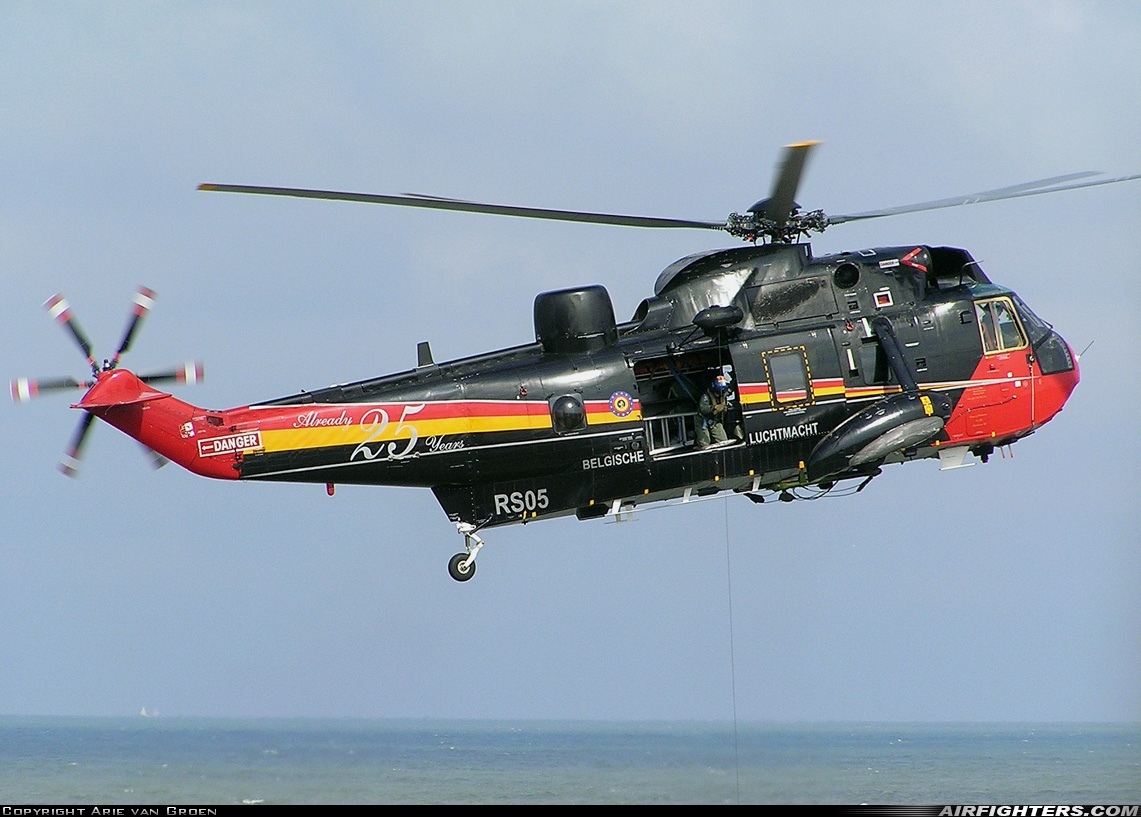 Belgium - Air Force Westland Sea King Mk48 RS05 at Off-Airport - Katwijk ZH, Netherlands
