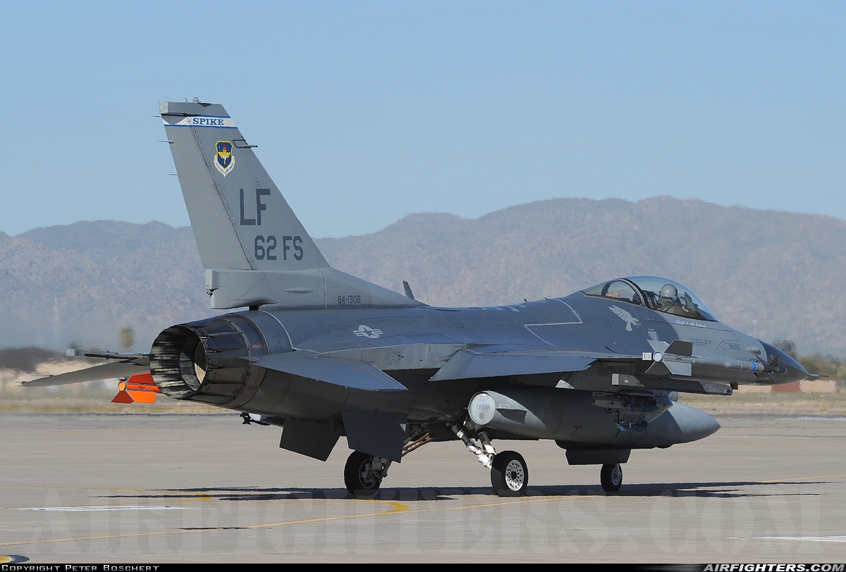 USA - Air Force General Dynamics F-16C Fighting Falcon 84-1308 at Glendale (Phoenix) - Luke AFB (LUF / KLUF), USA