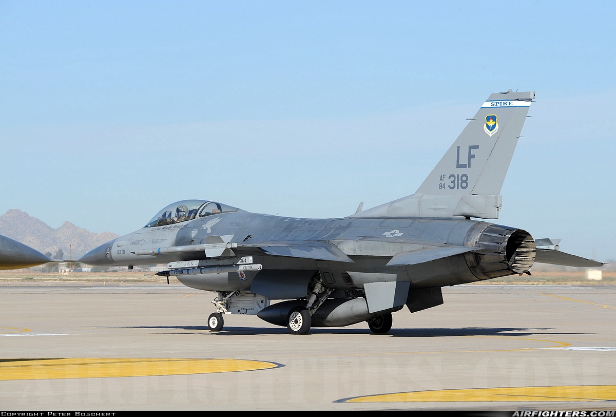 USA - Air Force General Dynamics F-16C Fighting Falcon 84-1318 at Glendale (Phoenix) - Luke AFB (LUF / KLUF), USA