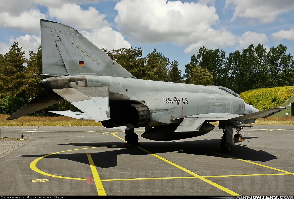 Germany - Air Force McDonnell Douglas F-4F Phantom II 38+48 at Wittmundhafen (Wittmund) (ETNT), Germany
