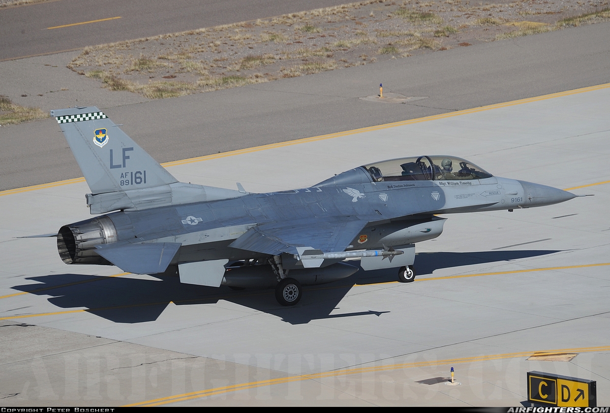 USA - Air Force General Dynamics F-16D Fighting Falcon 89-2161 at Glendale (Phoenix) - Luke AFB (LUF / KLUF), USA