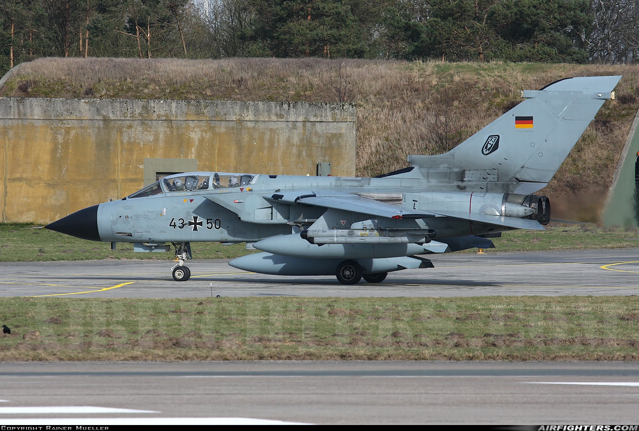 Germany - Air Force Panavia Tornado IDS 43+50 at Wittmundhafen (Wittmund) (ETNT), Germany
