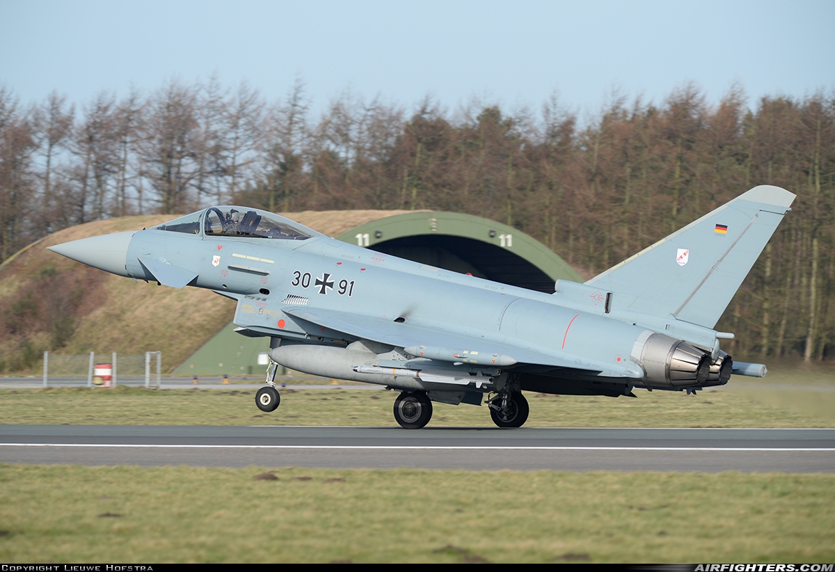 Germany - Air Force Eurofighter EF-2000 Typhoon S 30+91 at Wittmundhafen (Wittmund) (ETNT), Germany