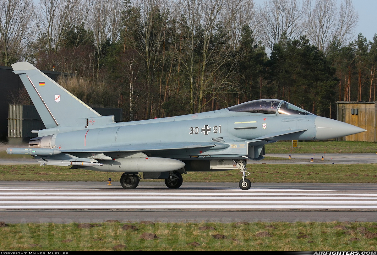 Germany - Air Force Eurofighter EF-2000 Typhoon S 30+91 at Wittmundhafen (Wittmund) (ETNT), Germany