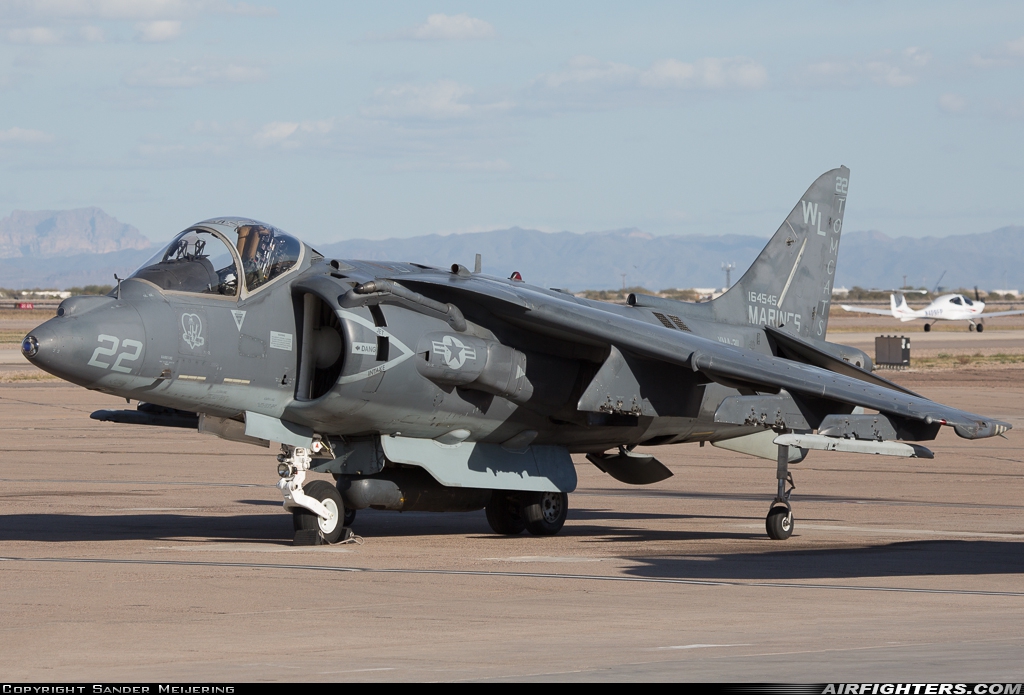 USA - Marines McDonnell Douglas AV-8B Harrier II 164545 at Phoenix (Chandler) - Williams Gateway (AFB) (CHD / IWA / KIWA), USA
