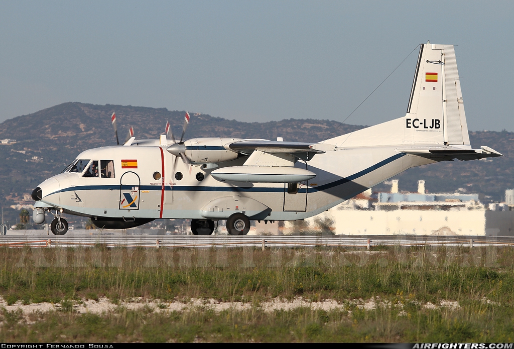Spain - Customs Surveillance Service CASA C-212-200 Aviocar EC-LJB at Faro (FAO / LPFR), Portugal