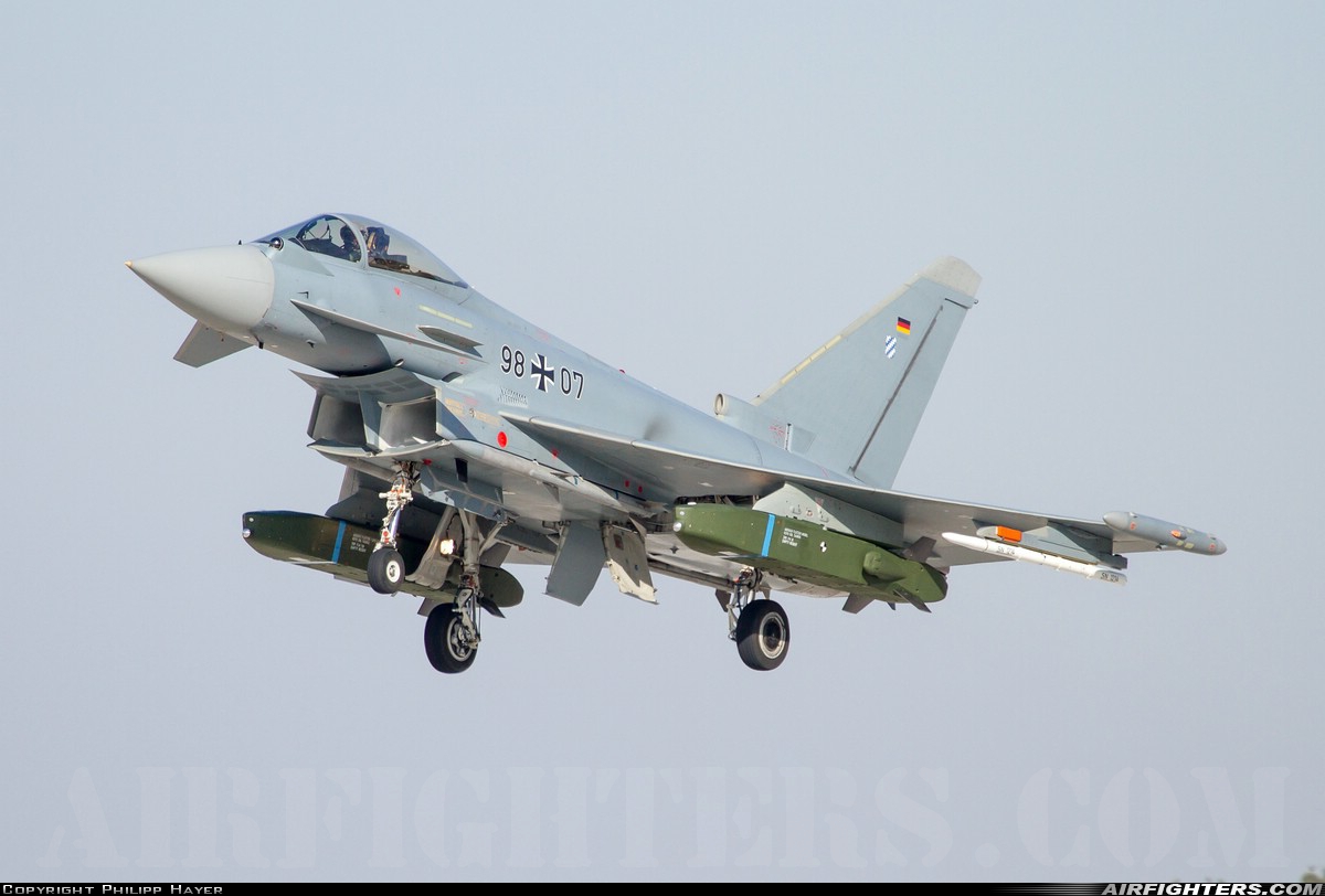 Germany - Air Force Eurofighter EF-2000 Typhoon S 98+07 at Ingolstadt - Manching (ETSI), Germany