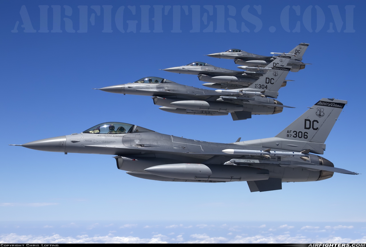 USA - Air Force General Dynamics F-16C Fighting Falcon 87-0306 at In Flight, Brazil