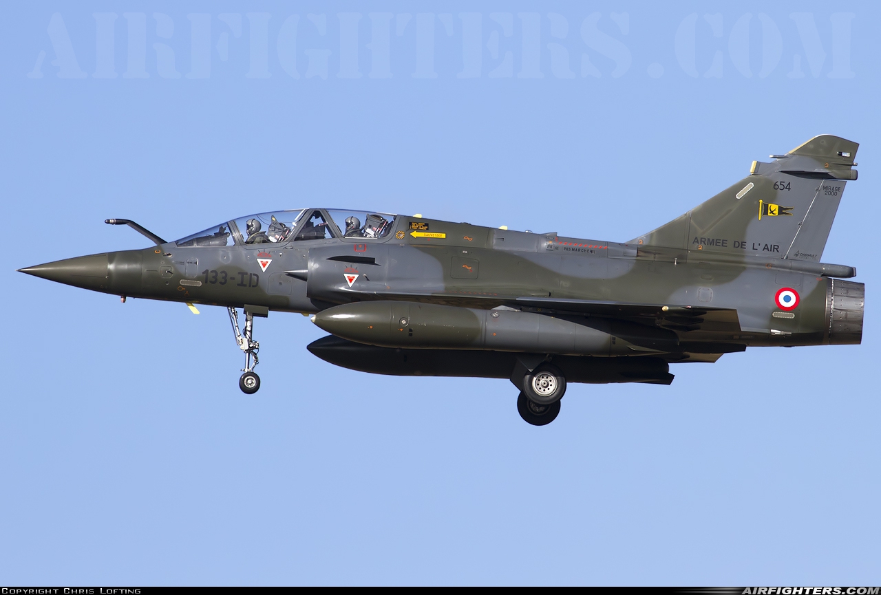 France - Air Force Dassault Mirage 2000D 654 at Marham (King's Lynn -) (KNF / EGYM), UK