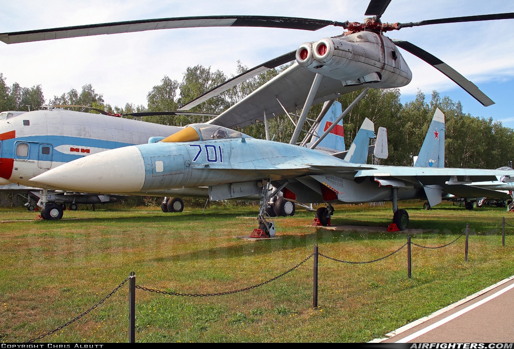 Russia - Air Force Sukhoi Su-27M 701 BLUE at Monino, Russia