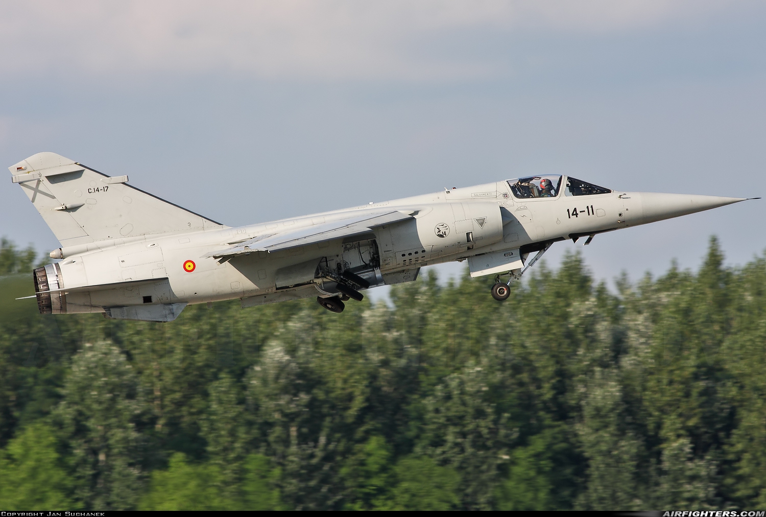 Spain - Air Force Dassault Mirage F1CE C.14-17 at Kecskemet (LHKE), Hungary