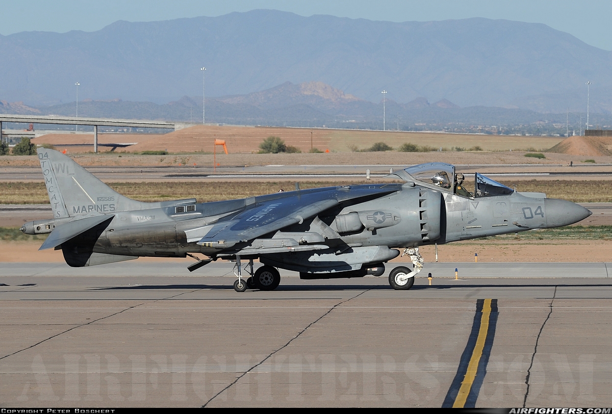 USA - Marines McDonnell Douglas AV-8B+ Harrier ll 165585 at Phoenix (Chandler) - Williams Gateway (AFB) (CHD / IWA / KIWA), USA