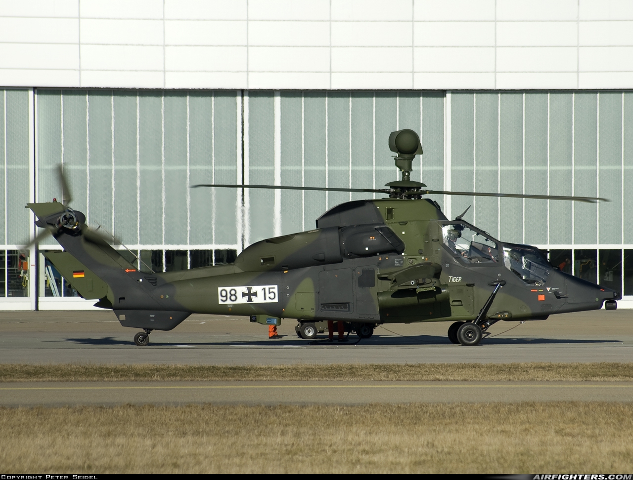 Germany - Army Eurocopter EC-665 Tiger UHT 98+15 at Donauwörth (EDPR), Germany