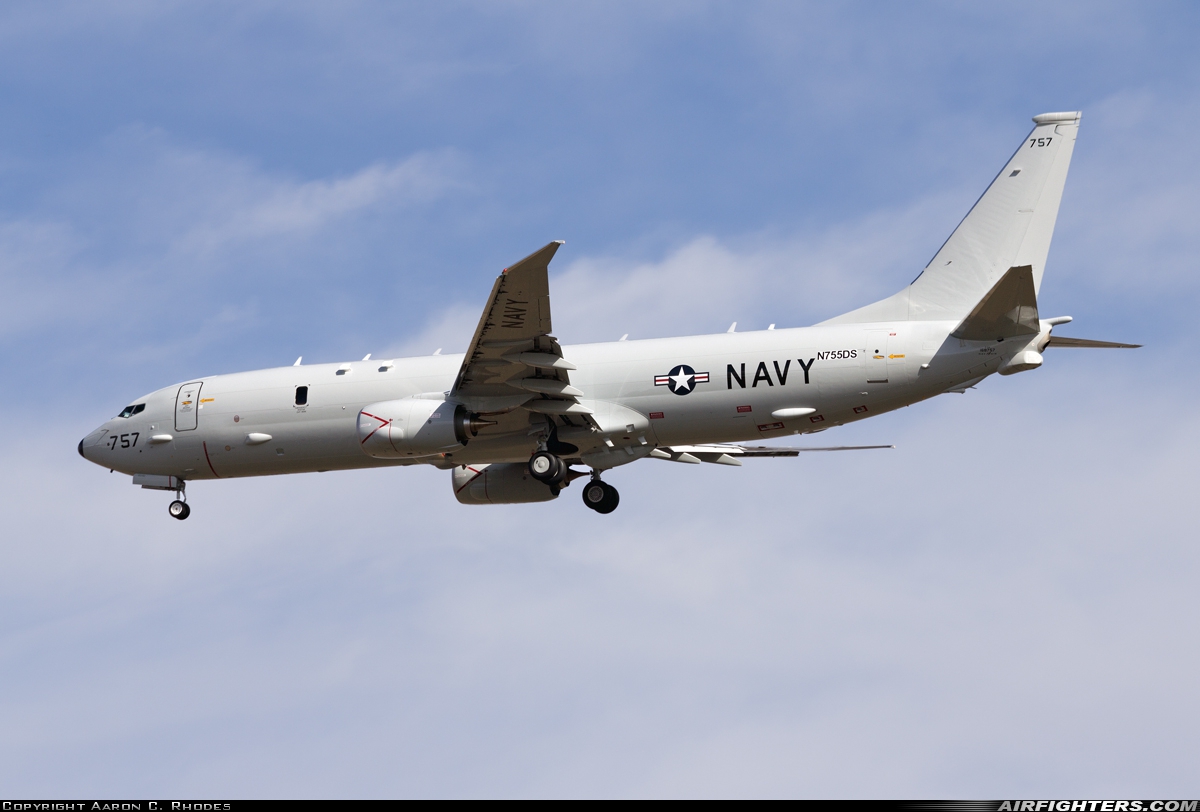 USA - Navy Boeing P-8A Poseidon (737-800ERX) 168757 at Moses Lake - Grant County Int. (Larson AFB) (MWH / LRN), USA