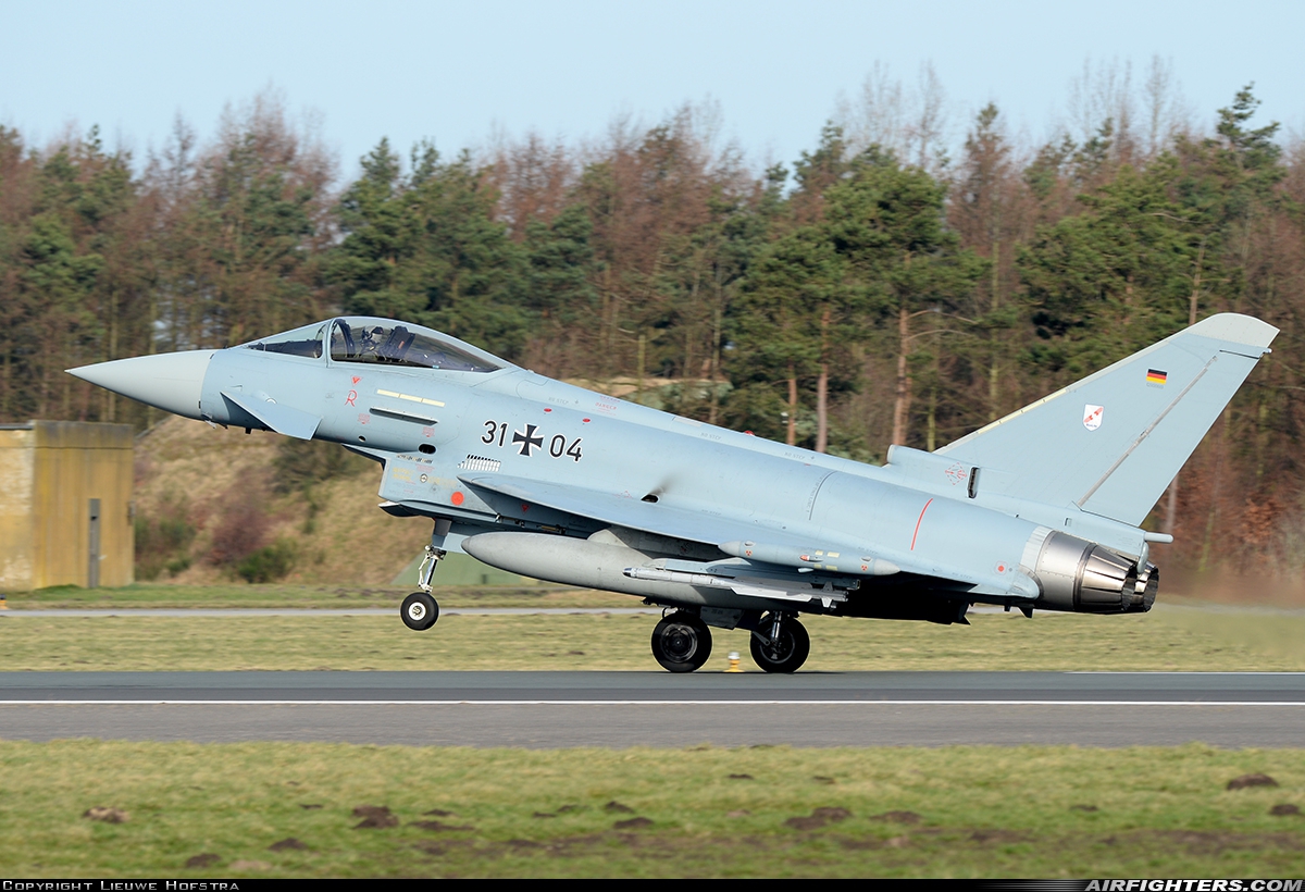 Germany - Air Force Eurofighter EF-2000 Typhoon S 31+04 at Wittmundhafen (Wittmund) (ETNT), Germany