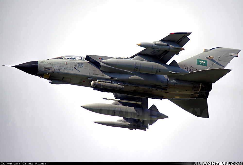 Saudi Arabia - Air Force Panavia Tornado IDS 7507 at Coningsby (EGXC), UK