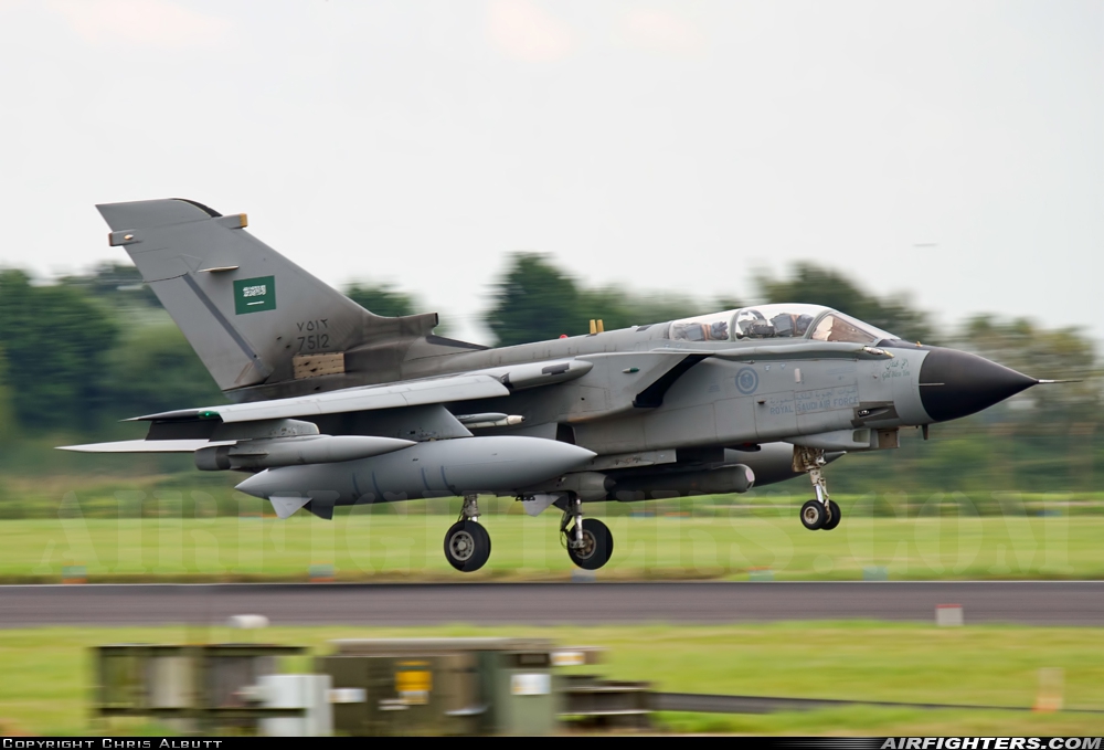 Saudi Arabia - Air Force Panavia Tornado IDS 7512 at Coningsby (EGXC), UK