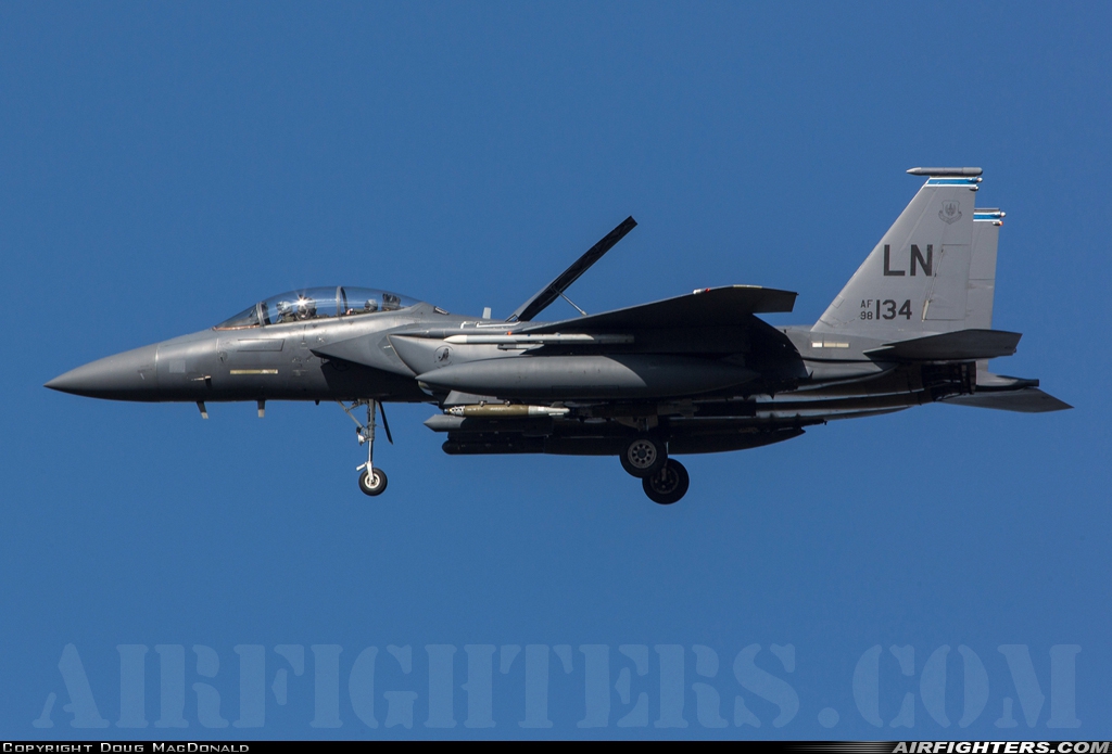 USA - Air Force McDonnell Douglas F-15E Strike Eagle 98-0134 at Lakenheath (LKZ / EGUL), UK