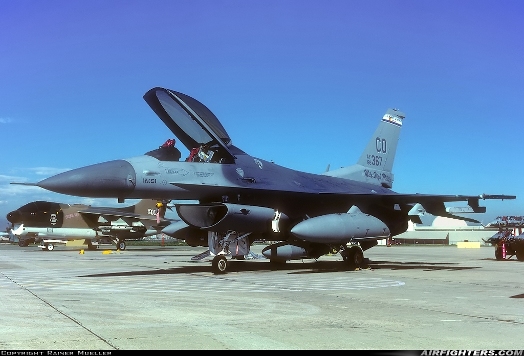 USA - Air Force General Dynamics F-16C Fighting Falcon 86-0367 at Denver - Aurora (Buckley AFB) (BKF / KBKF), USA