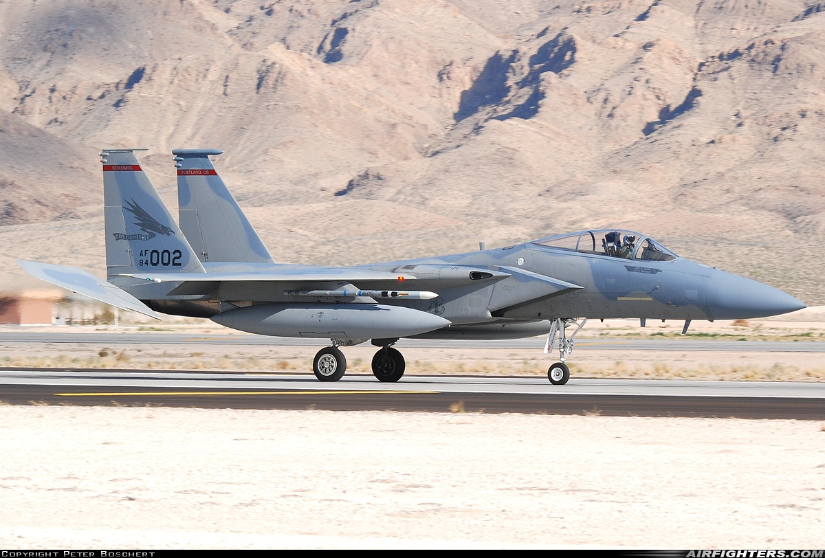 USA - Air Force McDonnell Douglas F-15C Eagle 84-0002 at Las Vegas - Nellis AFB (LSV / KLSV), USA