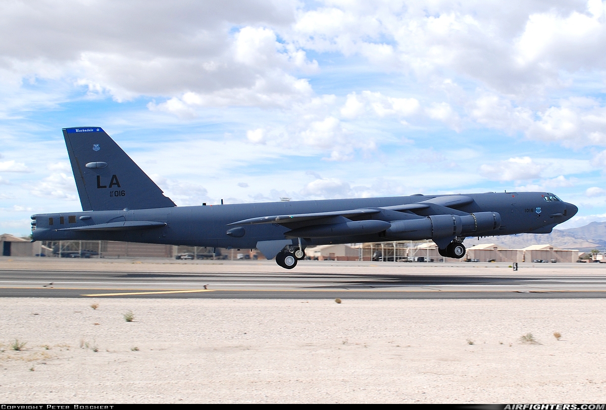 USA - Air Force Boeing B-52H Stratofortress 61-0016 at Las Vegas - Nellis AFB (LSV / KLSV), USA