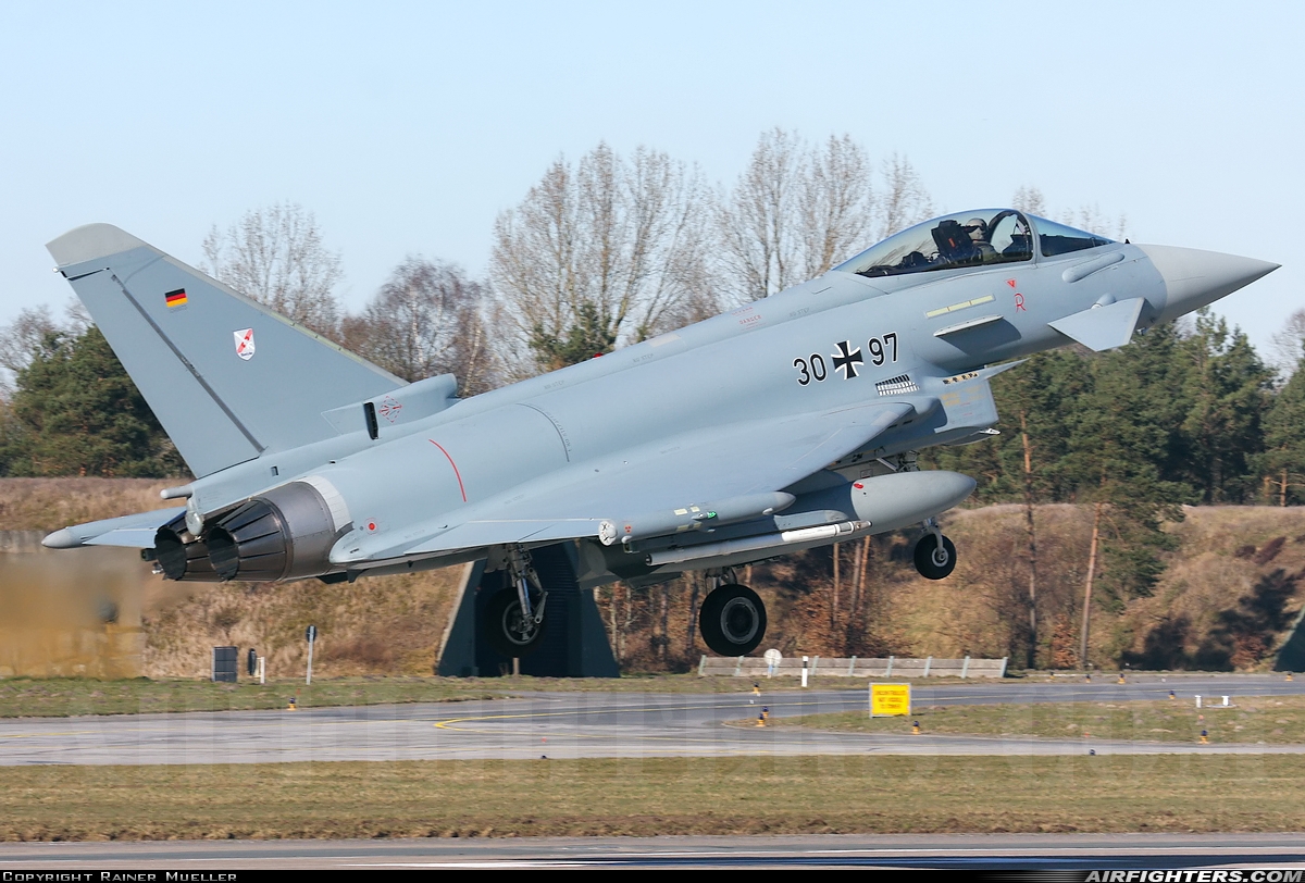 Germany - Air Force Eurofighter EF-2000 Typhoon S 30+97 at Wittmundhafen (Wittmund) (ETNT), Germany