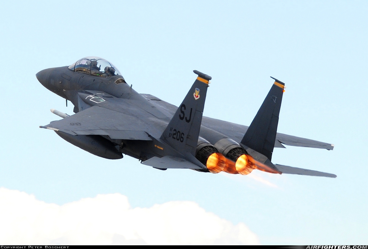 USA - Air Force McDonnell Douglas F-15E Strike Eagle 87-0206 at Las Vegas - Nellis AFB (LSV / KLSV), USA