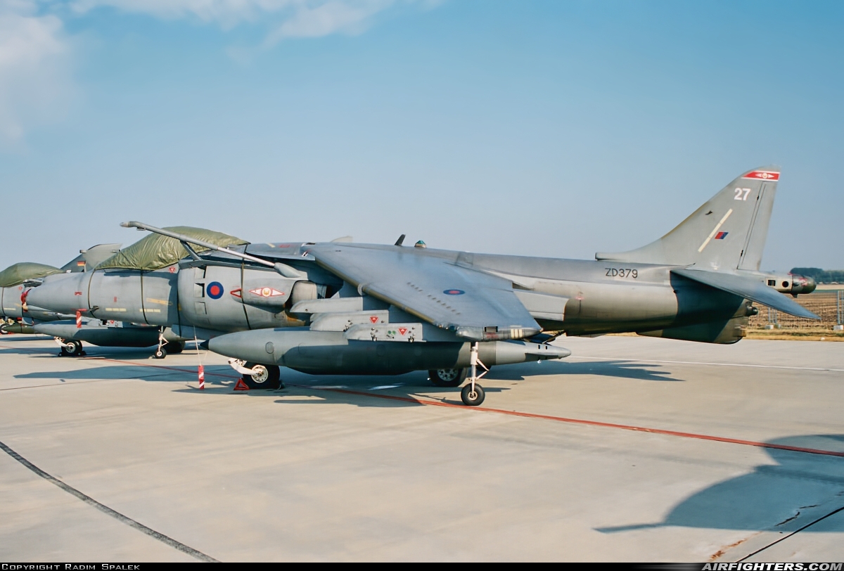 UK - Air Force British Aerospace Harrier GR.7 ZD379 at Brno - Turany (BRQ / LKTB), Czech Republic